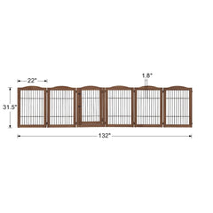 Unipaws gate with four support feet for extra stability.