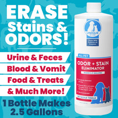 Unique bio-enzymatic cleaner actively targets stains on carpets and upholstery.