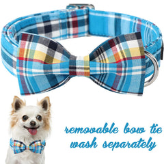 Unique Style Paws adjustable collar with bow attachment for a secure fit