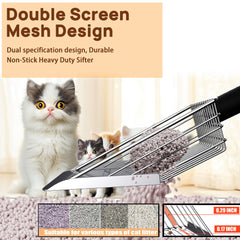 UNISOLODECHO angled base reaching litter box corners for thorough cleaning