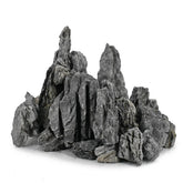 Unocho Seiryu rock aquarium stone textured front view enhances aquascape depth