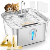 UPAWPIA 4L large cat fountain front view invites multi-pet hydration