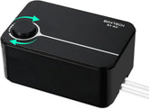 UPETTOOLS aquarium air pump front view shows compact, reliable design for easy setup.