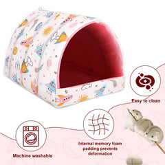 UPINS machine washable fleece bed remains sturdy after washes