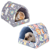 UPINS Guinea Pig Hideout bed with warm, soft fabric for cozy naps.