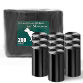 Uppcasir 200 black unscented dog waste bags on a roll for outdoor use