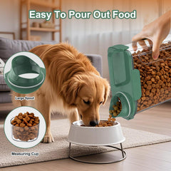 Uppetly large-pour-spout simplifies pouring large kibble pieces.
