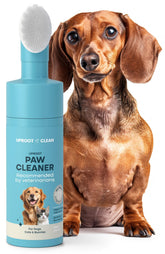 Uproot Clean dog paw cleaner close-up of bristle brush for gentle scrubbing.
