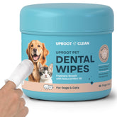 Uproot Clean pet dental finger wipes 50ct package for easy at-home cleaning