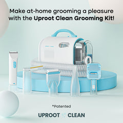 Uproot Clean Pet Groomer Vacuum Kit detangle attachment easing knots while keeping hair controlled