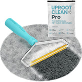 Uproot Clean Pro edge sweep removes stubborn fur from fabrics.