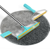 Uproot Cleaner Pro on a couch removing pet hair for a cleaner lounge.