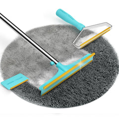 Uproot Cleaner Pro on a couch removing pet hair for a cleaner lounge.