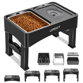 UPSKY 3-in-1 elevated stand for comfortable feeding at multiple heights.