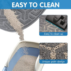 UPSKY cat litter mat is easy to clean with minimal effort
