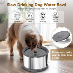 UPSKY floating disk slows drinking to prevent rapid gulps and mess.