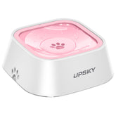 UPSKY No-Slip Bowl front view with spill guard for clean floors.