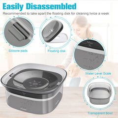 UPSKY slow drinking water feeder illustrates gradual sipping to reduce gulping.