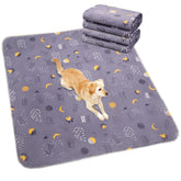 UPSKY washable pee pad with waterproof layer keeps floors dry during use.