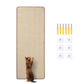 Uranshin natural sisal cat wall climbing carpet provides durable scratch surface for indoor cats.
