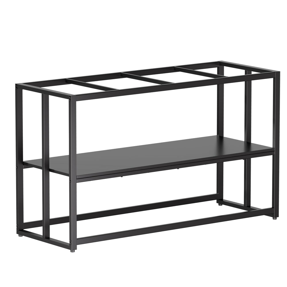 Urban Deco fish tank stand showing 900 lbs capacity for large aquariums in a living room