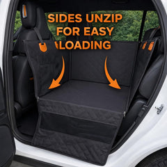 Urbiscape Dog Car Seat interior-tether demonstrates secure harness attachment.