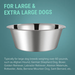 URBUDDIES 1.1 gallon XL dog bowl dishwasher-safe design for easy cleanup