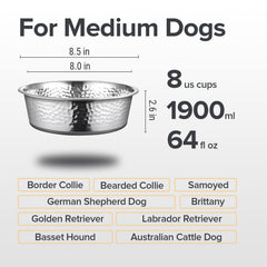 URBUDDIES dishwasher-safe dog bowls simplify cleaning after meals.