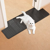 Uross carpet protector for pets with doorway rounded corners protects carpets from claws.
