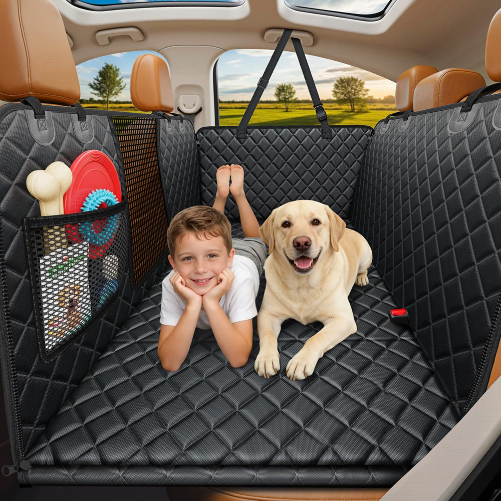 URPOWER backseat extender with hard bottom provides secure space for dogs
