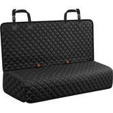 URPOWER dog car seat cover on back seat showing waterproof protection for spills and paws.