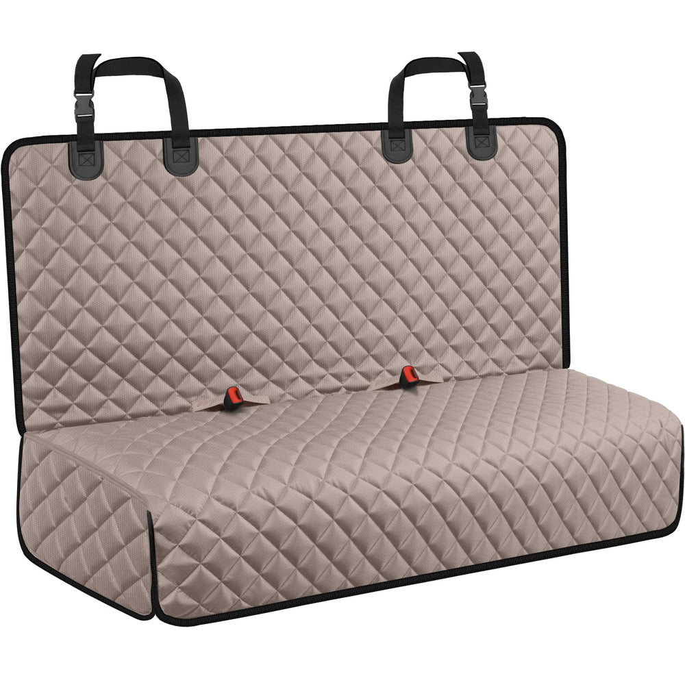 URPOWER dog car seat cover guards back seat from spills and pet dirt.