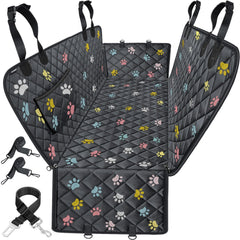 URPOWER dog car seat cover hammock for full-size trucks protects backseat from dirt