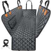 URPOWER dog seat cover hammock waterproof protects backseat from mud and fur.