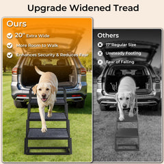 URPOWER dog stairs heavy-duty rust-resistant frame for durability