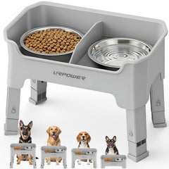 URPOWER mess-proof elevated dog bowls keep feeding areas cleaner