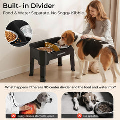 URPOWER non-slip rubber feet stabilize the feeder on smooth floors.