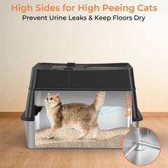 URPOWER litter box top-entry option for flexible use
