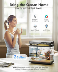 URUQ smart pump with side outlet delivers steady aeration for healthy water.