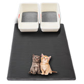 USHARP XL cat litter mat front view shows large size and litter trapping capability.