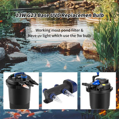 uvcoolplunge universal compatibility with pond clarifiers for outdoor tanks