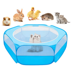 UWE small animal playpen with cover top provides secure indoor and outdoor space