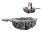 UXIETIN cozy cat tree hammock with deep basket offers snug rest for large cats.