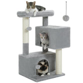 UYMI 32-inch cat tree top perch for elevated lounging.