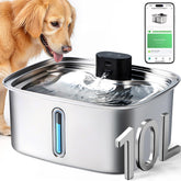 Vacqueen smart dog water bowl dispenser 10L capacity for multi-pet homes