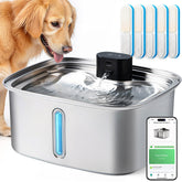 Vacqueen smart pet water fountain with 10L capacity for reliable hydration anywhere.