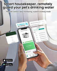 Vacqueen stainless-steel dog water fountain emphasizes durability and easy cleaning.