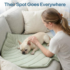 Vagascape Dog Cooling Mat sized 35x33 inches for roomy comfort.