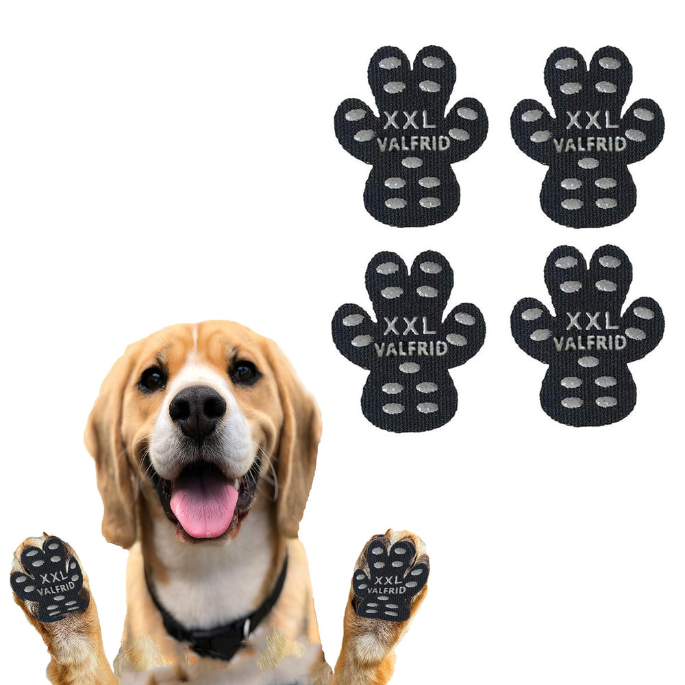VALFRID paw protector anti-slip pads improve indoor safety on slick hardwood floors.
