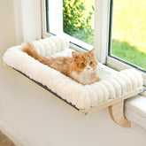 Valigogo Cloud-Soft cat window perch assembly for quick setup and placement.